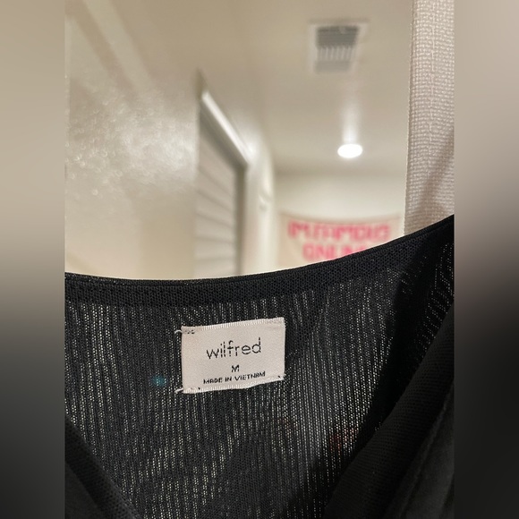 BLACK Aritzia Wilfred Rivers Dress NWT - Sz Med - Picture 5 of 9